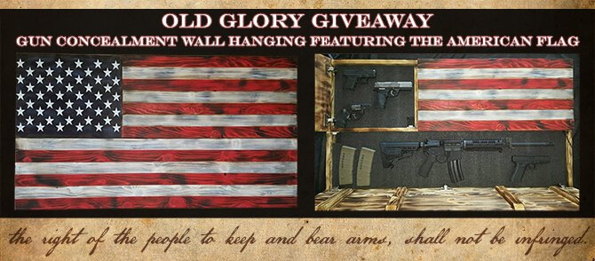 Old Glory Gun Concealment Wall Hanging American Flag Giveaway